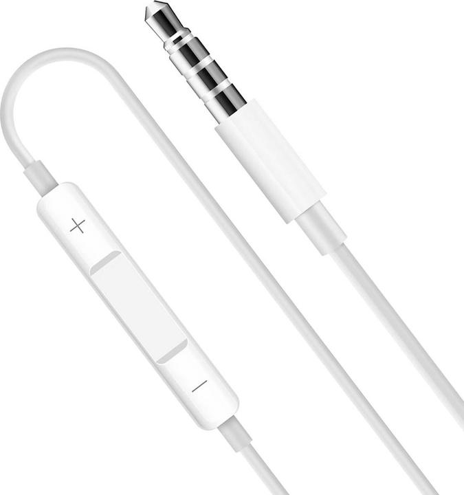 Image du produit Apple EarPods avec télécommande et micro (jack 3,5 mm) (Pas de réduction du bruit, Filaire)