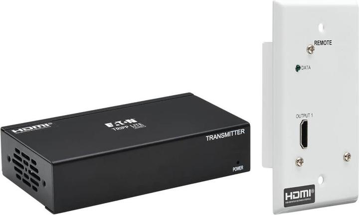 Produktbild Eaton DisplayPort to HDMI over Cat6 Extender Kit Box Transmitter/Wall Plate Receiver 4K 60 (1.38 m, HDMI)