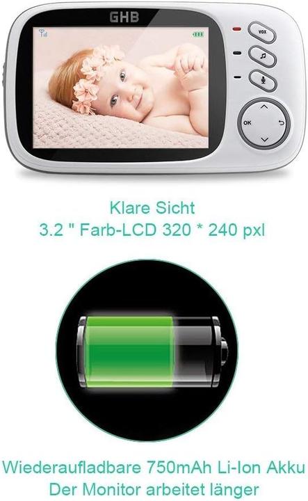 Produktbild GHB Babyphone mit Kamera (Babyphone mit Kamera)