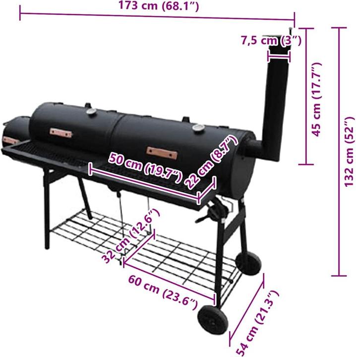 Produktbild vidaXL Smoker (54 cm)