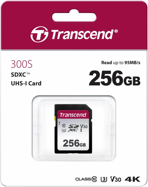 Actual product image Transcend SDC300S (256 GB, SDXC, U3, UHS-I)