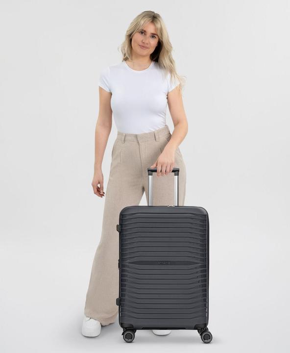 Actual product image Stratic Shine 4-wheel trolley 65 cm with expansion fold (69 l)