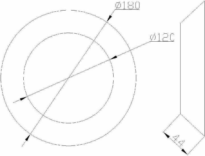 Actual product image FireFix 1757 FAL adjustable rosette (ø 100-120 mm), 4.4 cm wide, ø 100, 110 and 120 mm-for 0
