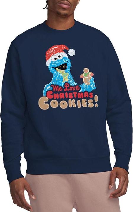 Image du produit - Sweat motif Macaron le glouton ME LOVE CHRISTMAS COOKIES! - Adulte (XL)