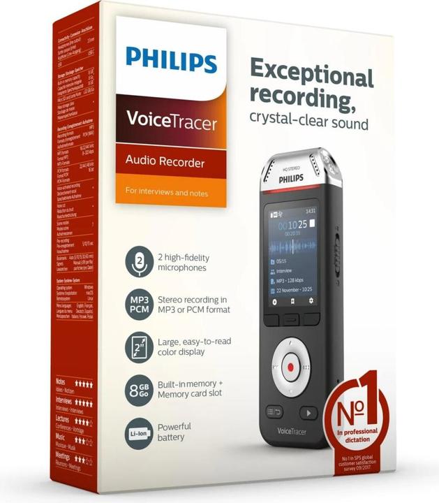 Produktbild Philips Voice Tracer DVT2110 (8 GB)