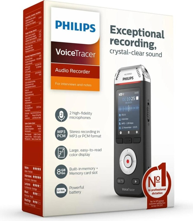 Produktbild Philips Voice Tracer DVT2110 (8 GB)