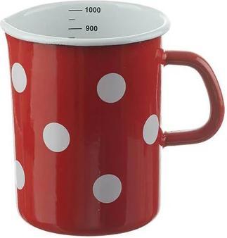 Produktbild Einfach Weniger Emaille Messbecher (Milchtopf) 1l (1000 ml)