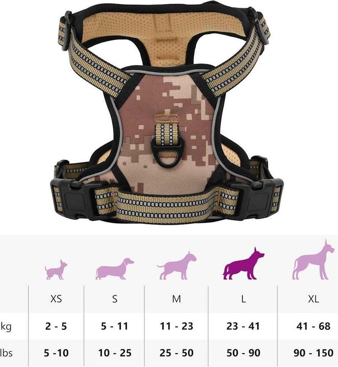 Produktbild vidaXL Hundegeschirr (L, Hund, Allgemein)