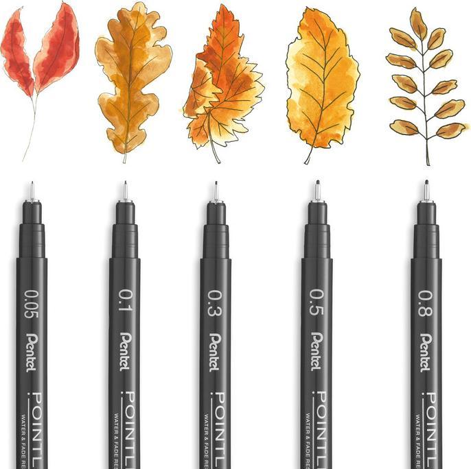 Produktbild Pentel POINTLINER - Fineliner (Schwarz, 1x)