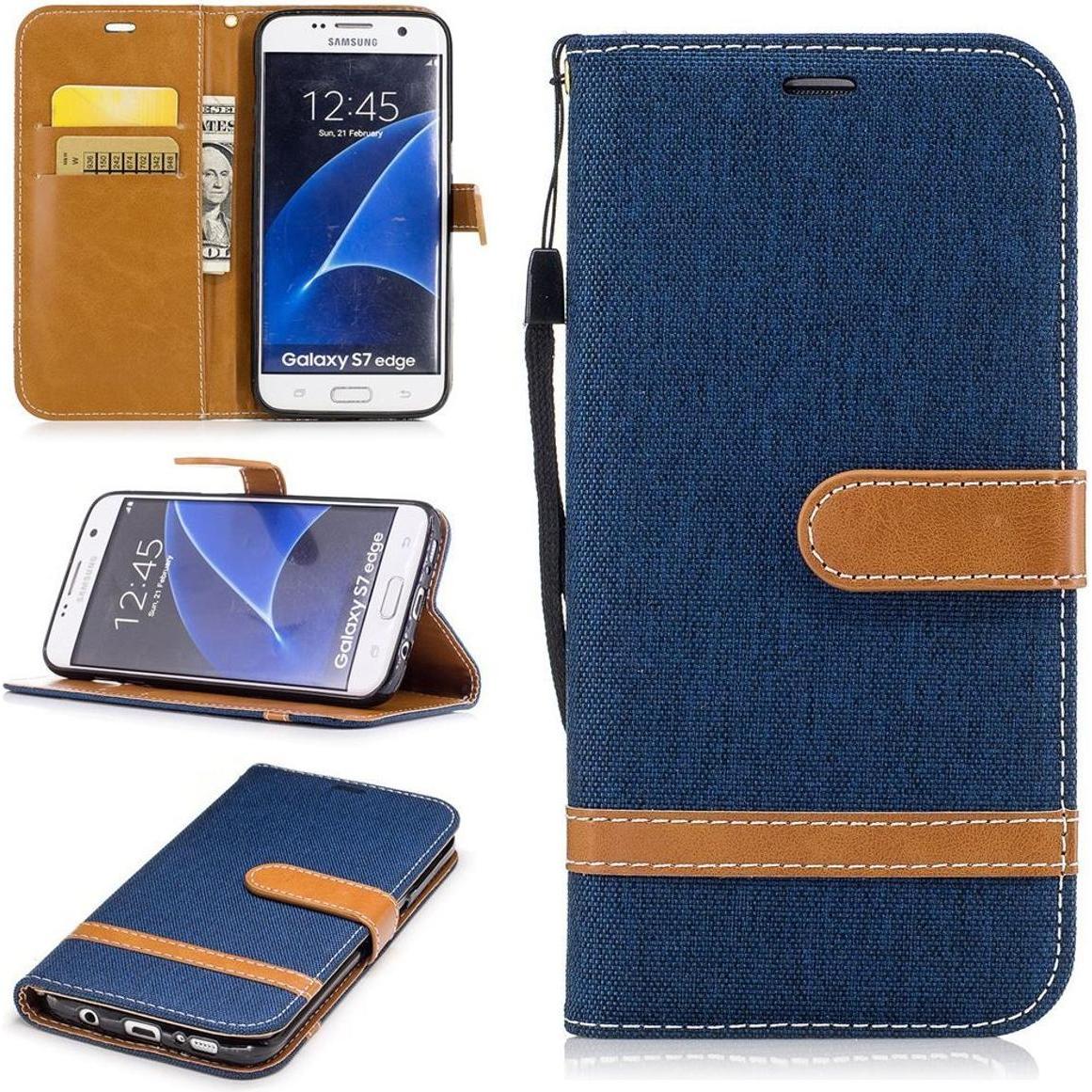 Thumbnail - König Design Hülle Handy Schutz für Samsung Galaxy S7 Edge Case Cover Tasche Wallet Etui Neu (Samsung Galaxy S7 Edge), S...