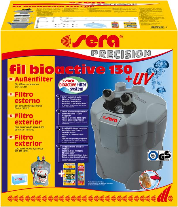 Immagine prodotto Sera Filtro esterno per acquari fil bioactive 130 + UV (130 l, Filtri esterni, Acqua marina)