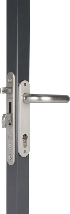 Produktbild Locinox Rohrrahmenschloss Fortylock mit Hakenriegel, PZ 92,DM 20 mm,Stulp rund,Edelstahl