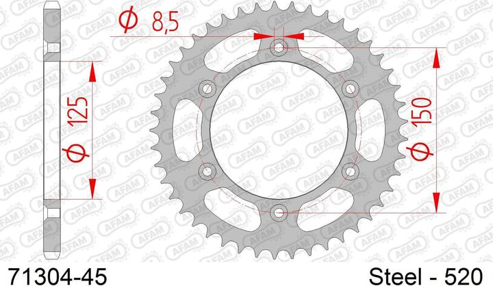 Image du produit Afam 520 45 dents (45)