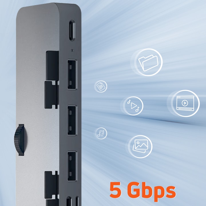 Actual product image Satechi Clamp Hub Pro (USB-C, 4 Ports)