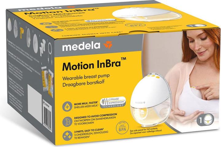 Actual product image Medela Motion InBra Einzelmilchpumpe