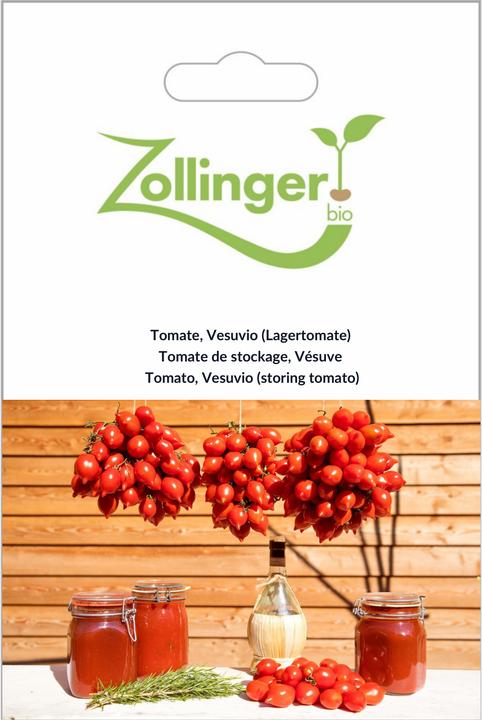 Image du produit Zollinger Bio Tomate, Vesuvio (Lagertomate) (Graines de légumes)