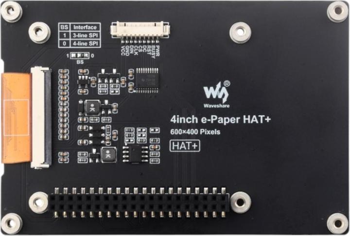 Produktbild WaveShare 600×400 4inch Farbiges E-Ink Display Raspberry HAT+
