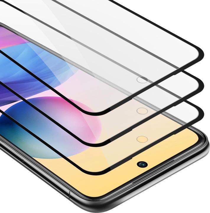 Actual product image Cadorabo Full screen display protection glass (3 Piece, Xiaomi Redmi Note 10 5G, Xiaomi Poco M3 Pro 5G)