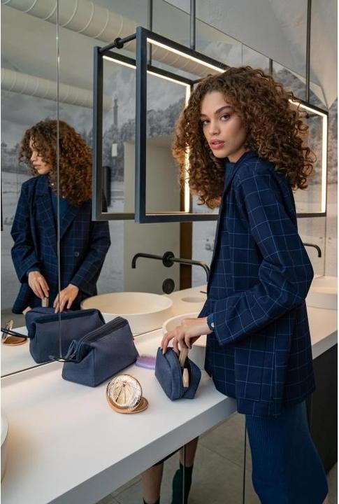 Image du produit reisenthel Étui Mulitcase Herringbone bleu foncé