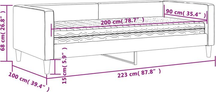 Produktbild VidaXL Beautiful (90 x 190 cm)