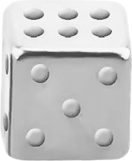 Immagine prodotto Star Piercing Cubo d'argento (senza ottone, Acciaio chirurgico 316L)