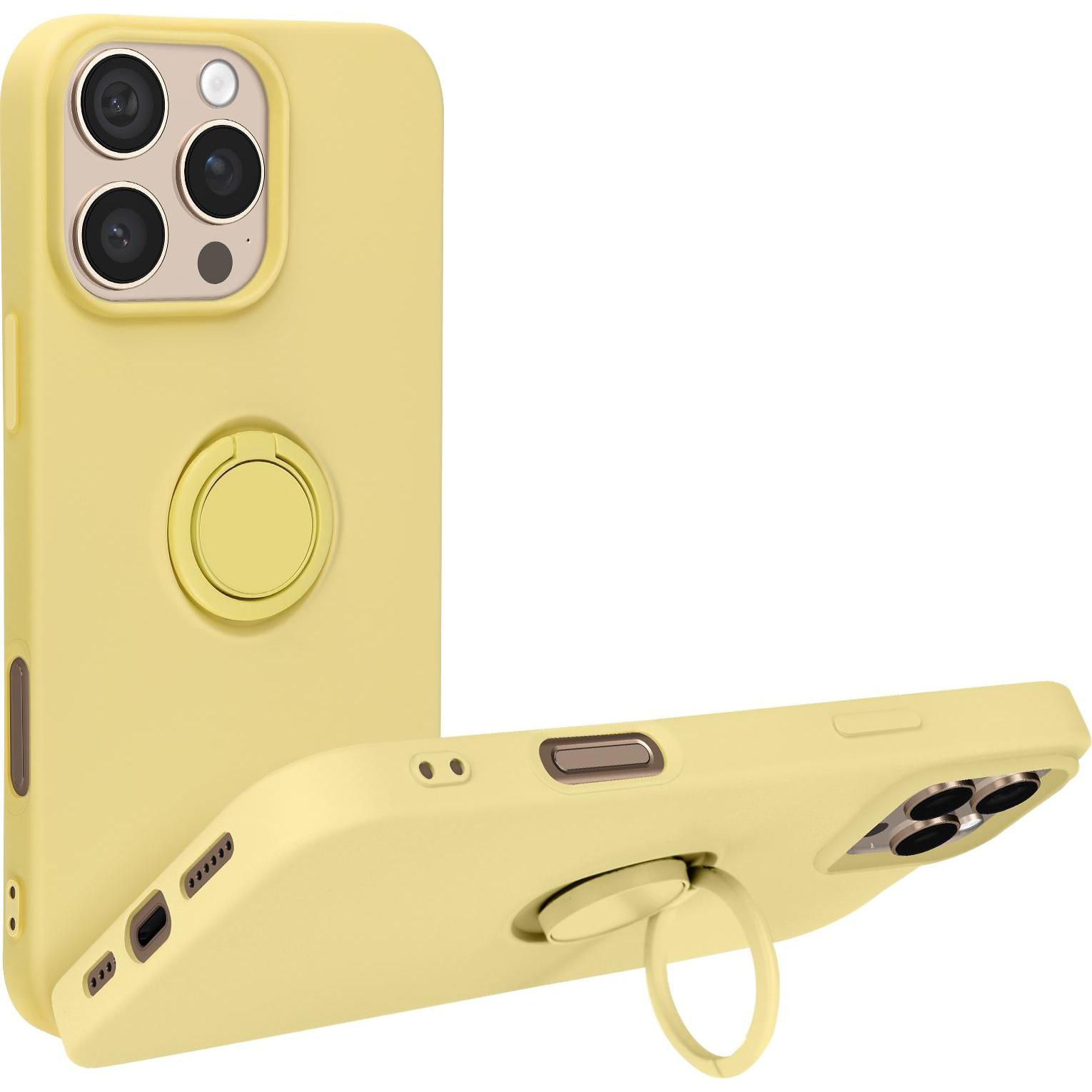 Avizar Flexyring Backcover (Apple iPhone 16 Pro), Smartphone Hülle, Gelb