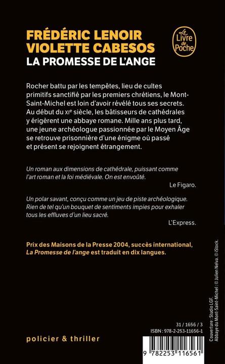 Image du produit La promesse de l'ange (FREDERIC LENOIR, Français)