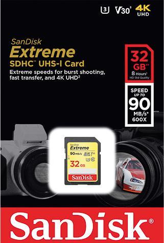 Immagine prodotto SANDISK Estremo (32 GB, SDHC, U3, UHS-I)