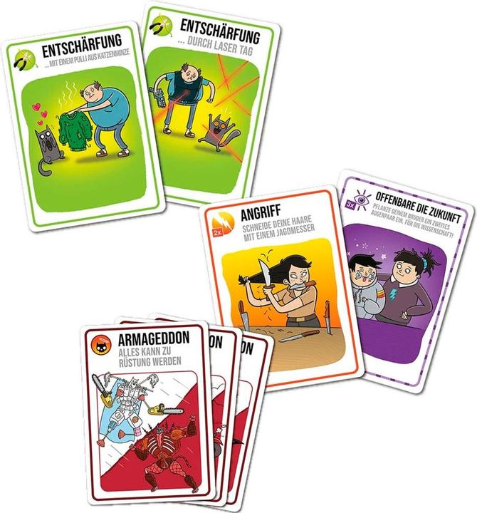 Actual product image Exploding Kittens Good vs Evil (German)