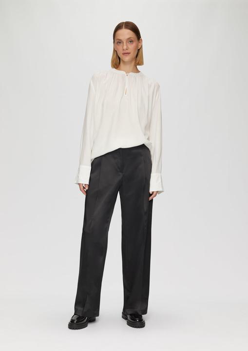 Image du produit S.Oliver Hose Wide-Leg-Hose aus Satin mit extra weitem Saum (42)