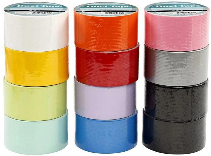 Creativ Company Fabric Tape Duct Tape 48 mm x 5 m, Multicolor (48 mm)