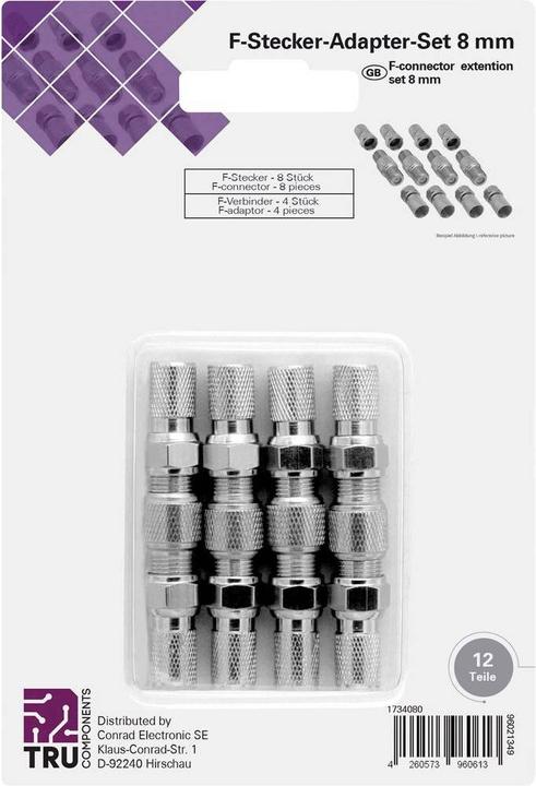 Actual product image Tru Components Fplug Set Connector (Antenna cable)