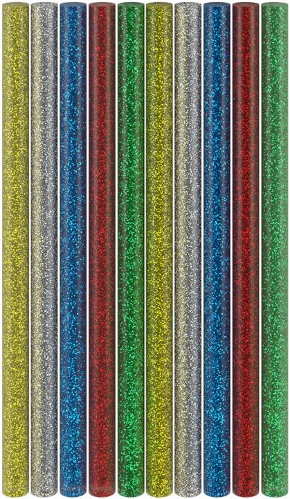 Goobay Heissklebesticks 11 mm, 5 Glitzer-Farben, 10 Stk.