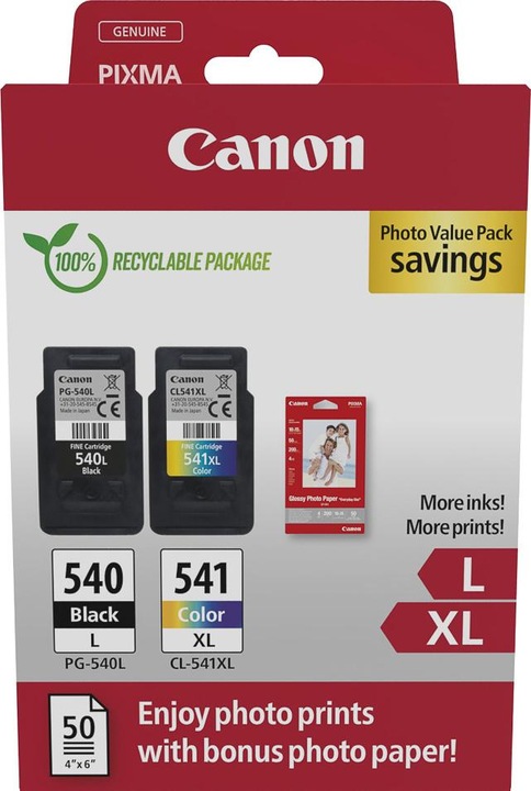 Produktbild Canon Photo Pack PG-540L/CL-541XL (M, BK, C, Y)