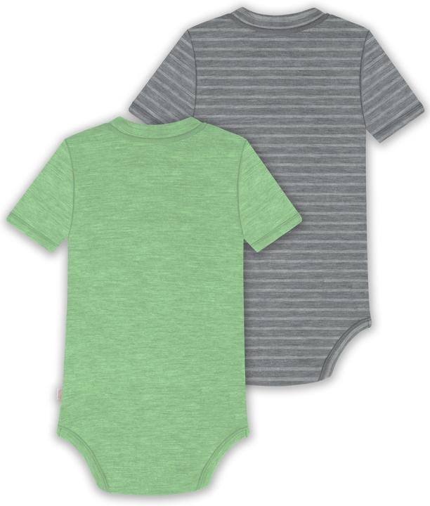 Produktbild Normani 2er Set Baby Merino Kurzarmbody „Tihoi" - 9321 (86)