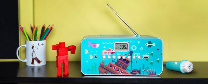 Produktbild Muse M29KB Kinder CD-Player CD, UKW, USB Inkl. Mikrofon (FM, MW, PLL)