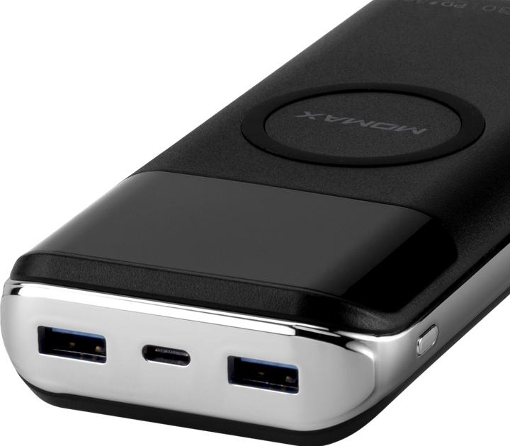Actual product image Momax Q.POWER AIR 2+ Wireless External Battery Pack 20,000mAh (PD 18W + QC3.0 + 10W Wireless)