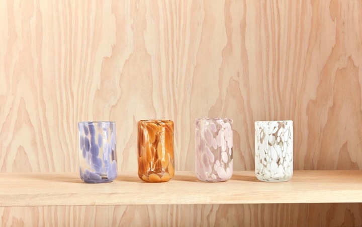 Actual product image Oyoy Drinking Glass Jali 200 ml, 1 piece, Pink/Transparent (0.20 l, 1 x)