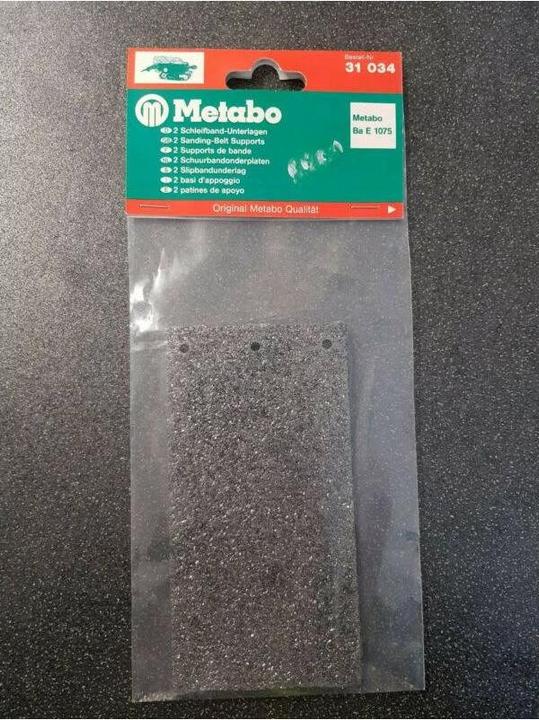 Actual product image Metabo Sanding belt pads