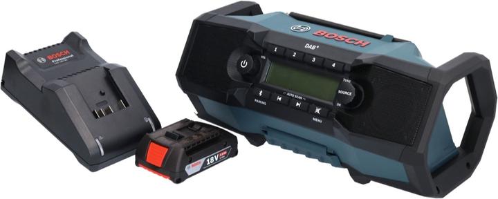 Produktbild Bosch Professional GPB 18V-2 SC Professional Akku Baustellenradio 18 V DAB+ Bluetooth AUX + 1x Akku 2,0 Ah + Lade (DAB+, FM, Bluetooth)