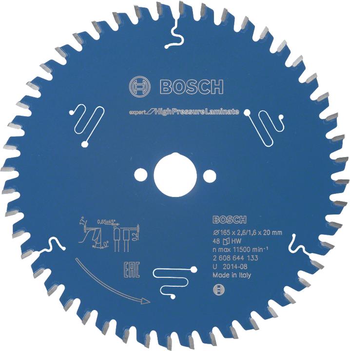 Produktbild Bosch Professional Zubehör Kreissägeblatt Expert for High Pressure Laminate, 160 x 20 x 2,2 mm, 48