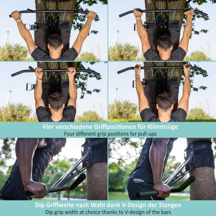 Image du produit Pullup & Dip Mobile Klimmzugstange und Dip-Stange für outdoor Training, über 35 Übungen, weltweit einzigartig