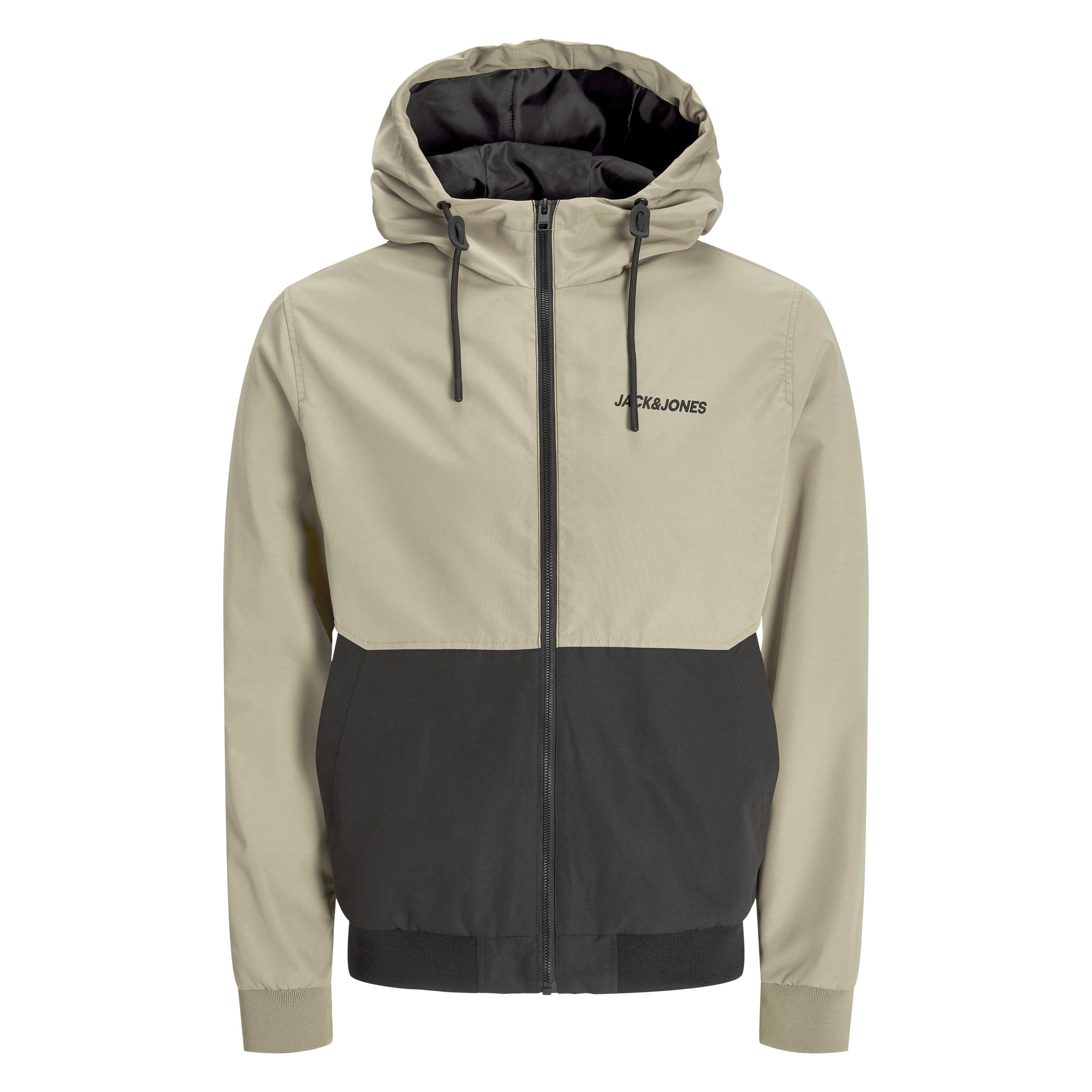 Jack & Jones, Herren, Leichte Jacken, Jjerush Hood Bomber Noos, Grau, (M)