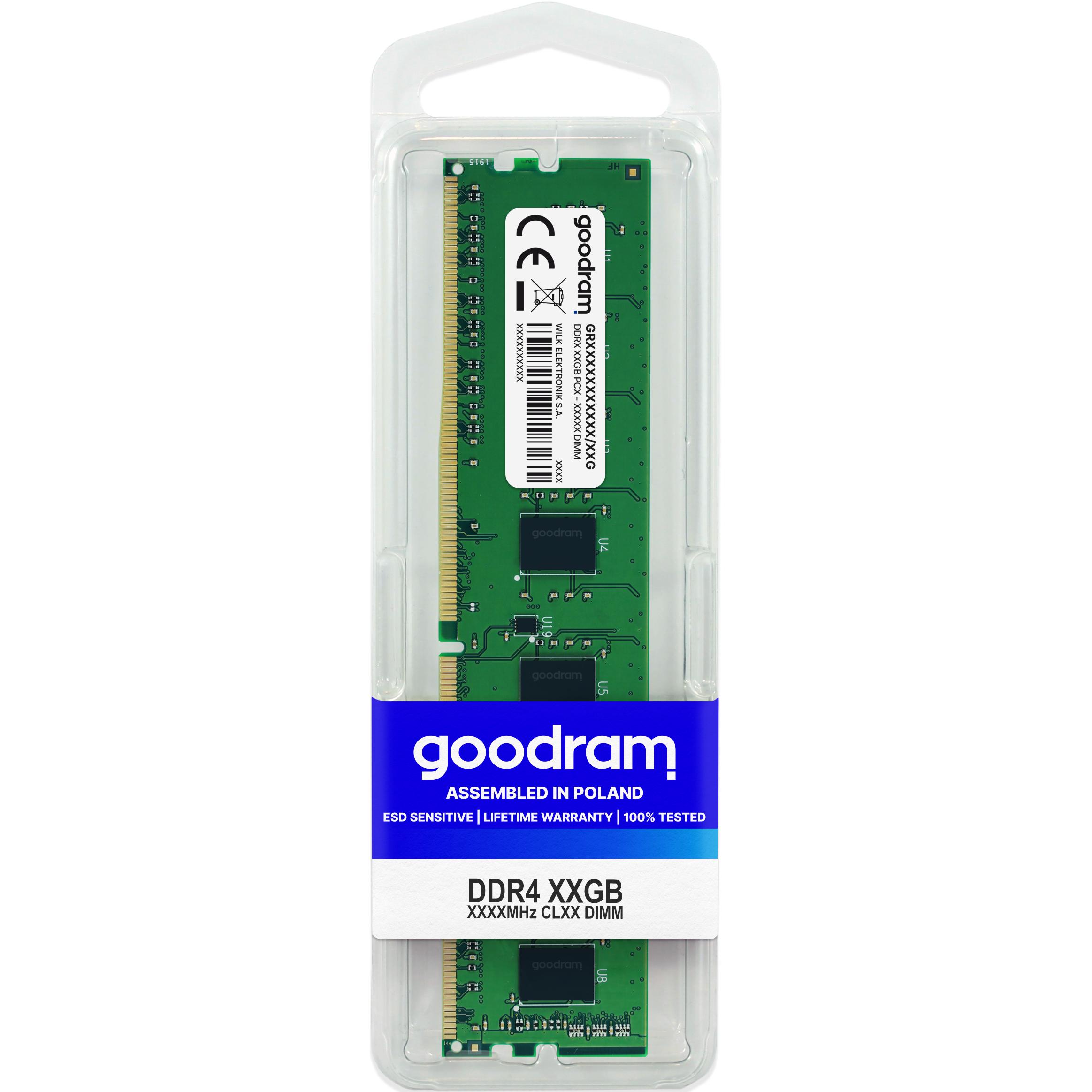 Thumbnail - Goodram GR2400D464L17S8G (1 x 8GB, 2400 MHz, DDR4-RAM, DIMM), RAM, Grün