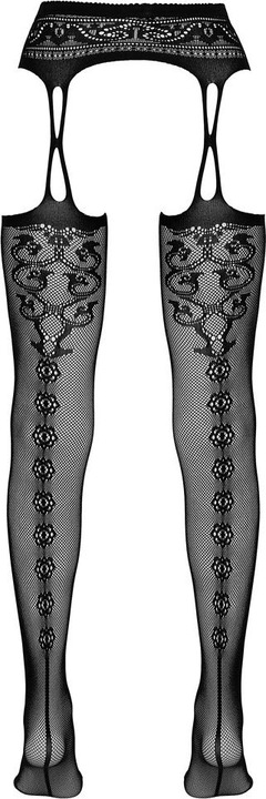 Actual product image Cottelli Collection Suspender and stockings one piece (S, M)