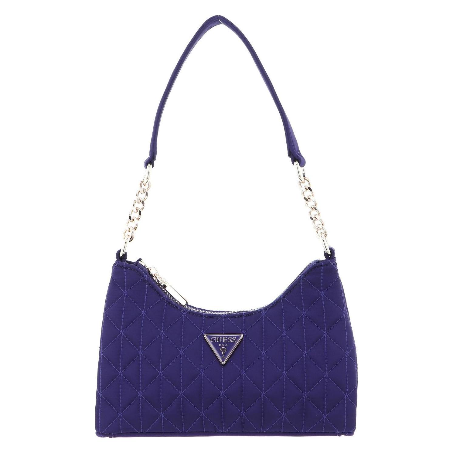 Guess, Damen, Handtasche, Velina Mini Top Zip Shoulder Bag, Violett