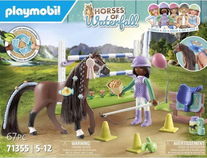 Produktbild Playmobil Zoe & Blaze mit Turnierparcours (71355, Playmobil Horses of Waterfall)