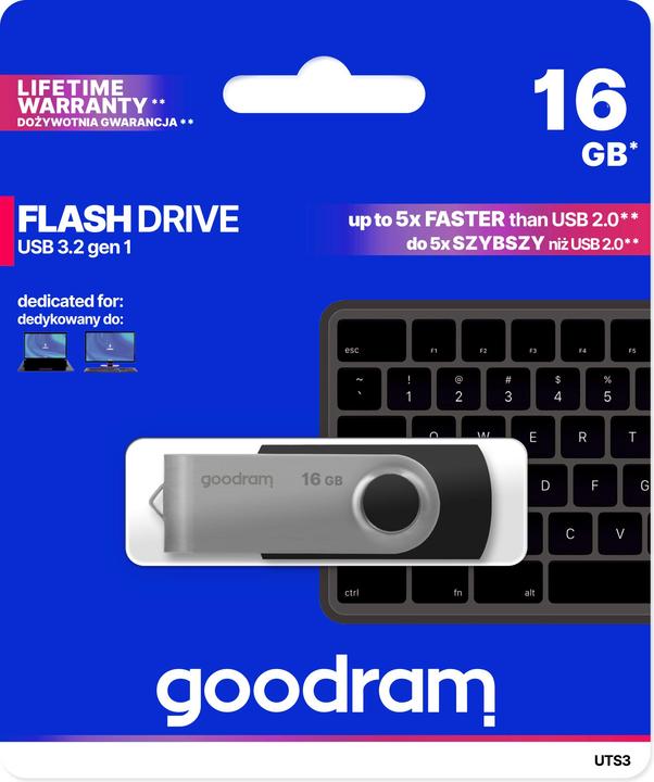 Produktbild Goodram UTS3 (16 GB, USB-A, USB 3.0)