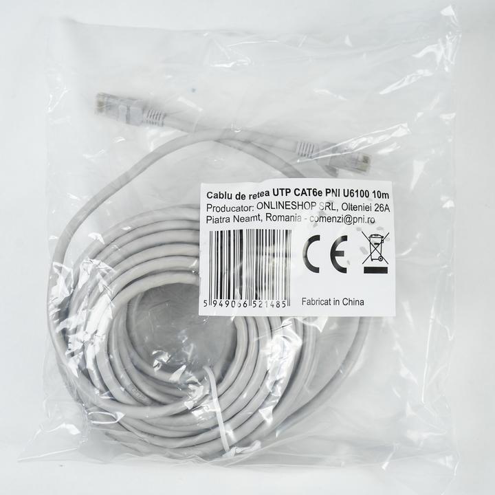Immagine prodotto PNI Cavo di rete UTP CAT6 U6100, spina patch 2xRJ45, 8 fili x 0,5 mm, 10 m (CAT6, 10 m)