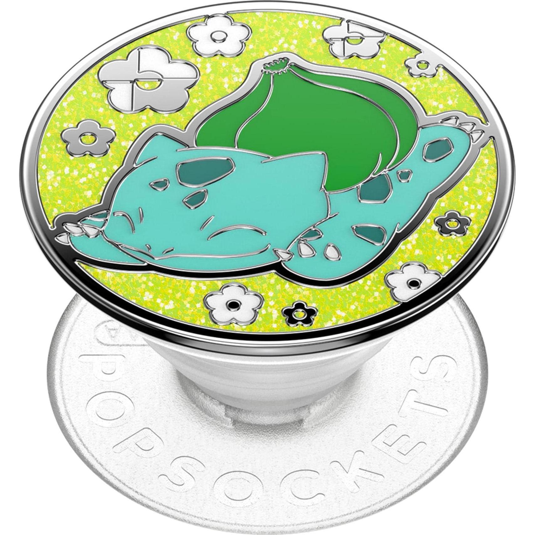 PopSockets PopGrip Premium Enamel Bulbasaur, Smartphone Halterung, Mehrfarbig